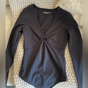 Abercrombie Long Sleeve Thong Body Suit size XS